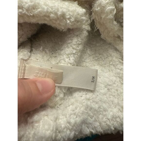 Skims Womens cream Tie Front Cropped Cardigan Sweater Size Small/Medium - Picture 3 of 4